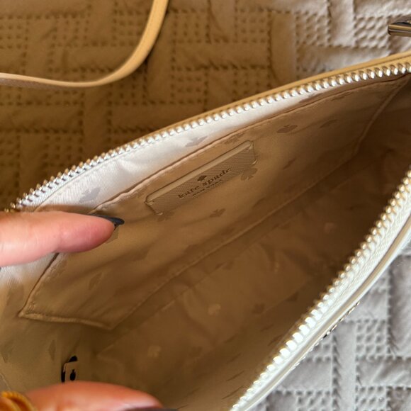 Kate Spade Gray and Silver Flash Glitter Crossbody Purse - Picture 4 of 5